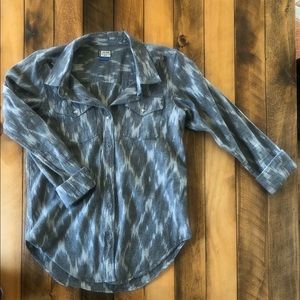 KAVU long sleeve button up tunic